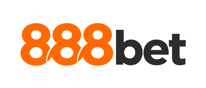888bet logo in cyan and purple style